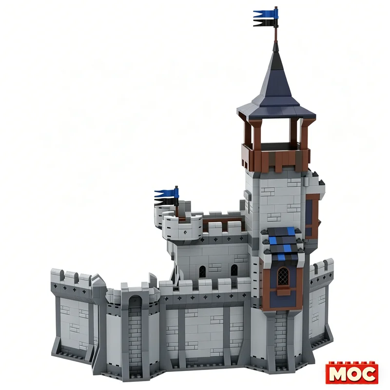 1772PCS The Stronghold Castle Part Two Medieval Fortress MOC Model Custom Blocks DIY Assembly Educational Toy Fans Display Gift