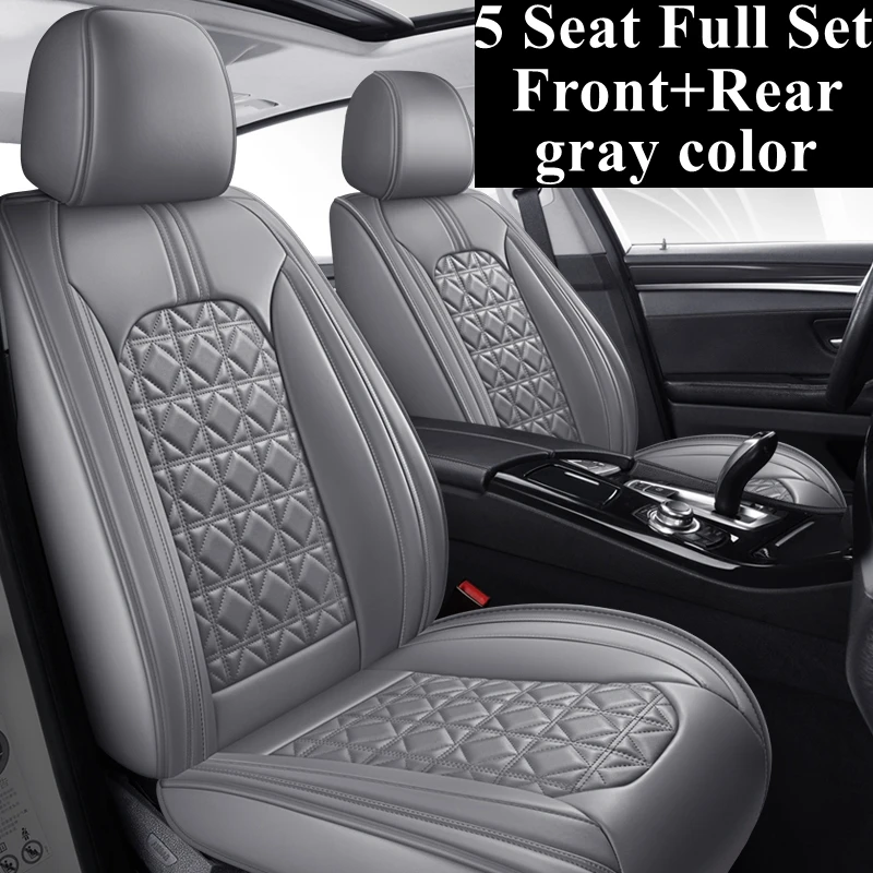 Front+Rear Car Seat Cover Set for Hyundai Sonata Genesis G80 G90 Grandeur HB20 Ix20 I20 I10 Matrix Rohens Tucson 2019 Veracruz