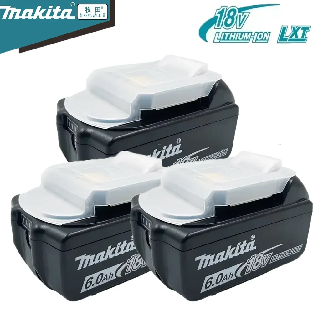 

High-Current 18V 6.0Ah for Makita BL1860B Battery - For BL1830 BL1850 Tools, Stable Voltage Output, Anti-Spark Design