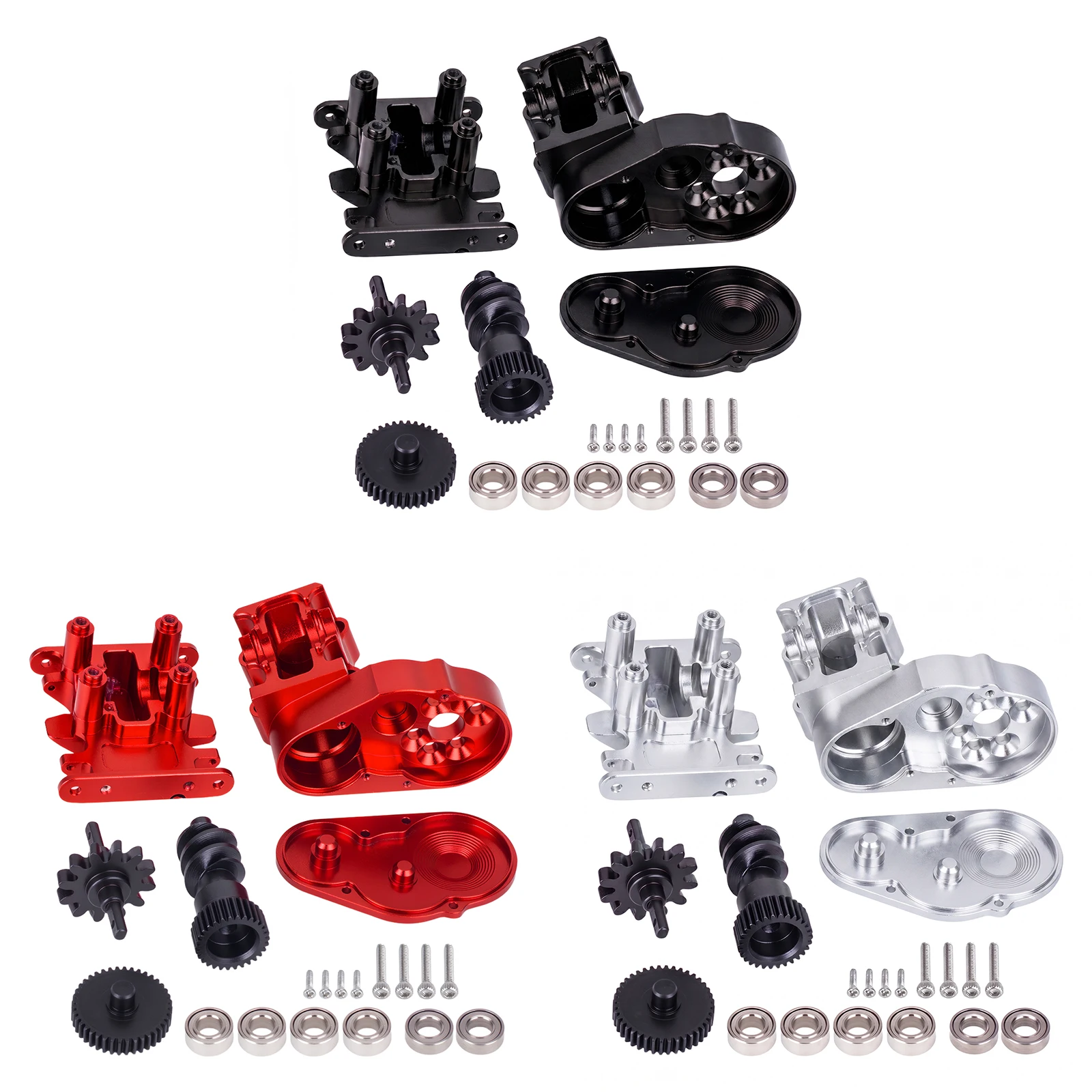 

Aluminum SCX30 gearbox with Brass Kunckles/Steering Link/Gear/Bearing/CVD Whole Set for 1/30 Axial SCX30 Jeep Wrangler RC Cars