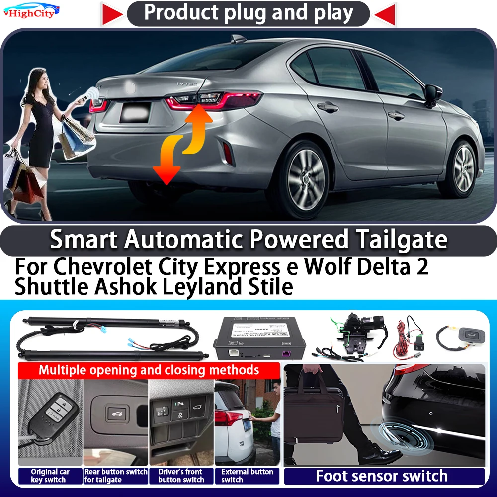 For Chevrolet City Express e Wolf Delta 2 Shuttle Ashok Leyland Stile Smart Automatic Powered Tailgate Key Kit Power Tailgate