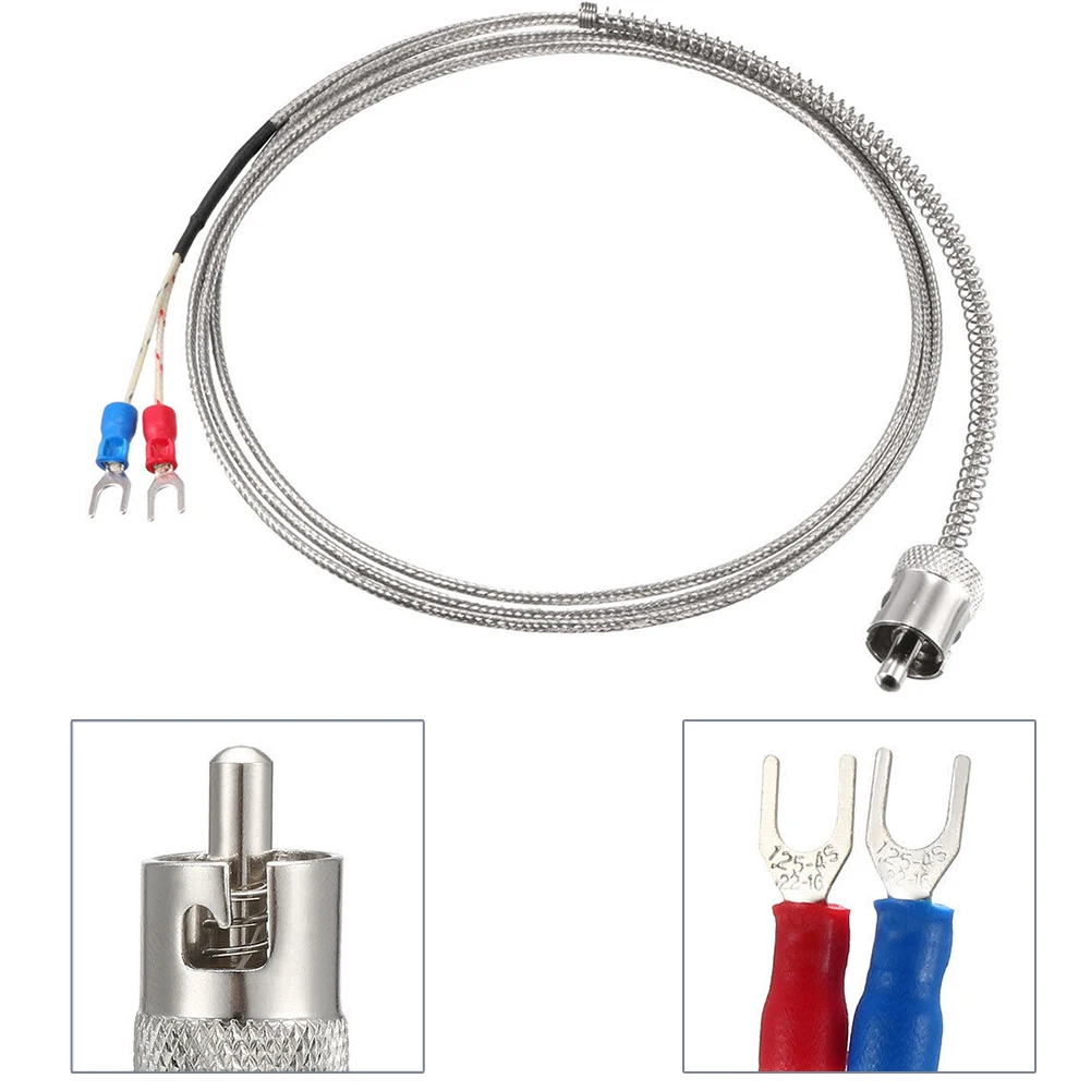 J Typ Temperatur sensor Sonde Sicherungs ring Typ Thermo element 1 Meter Kabel 321-112f 2 isolierte Gabeln Klemmen Thermo element