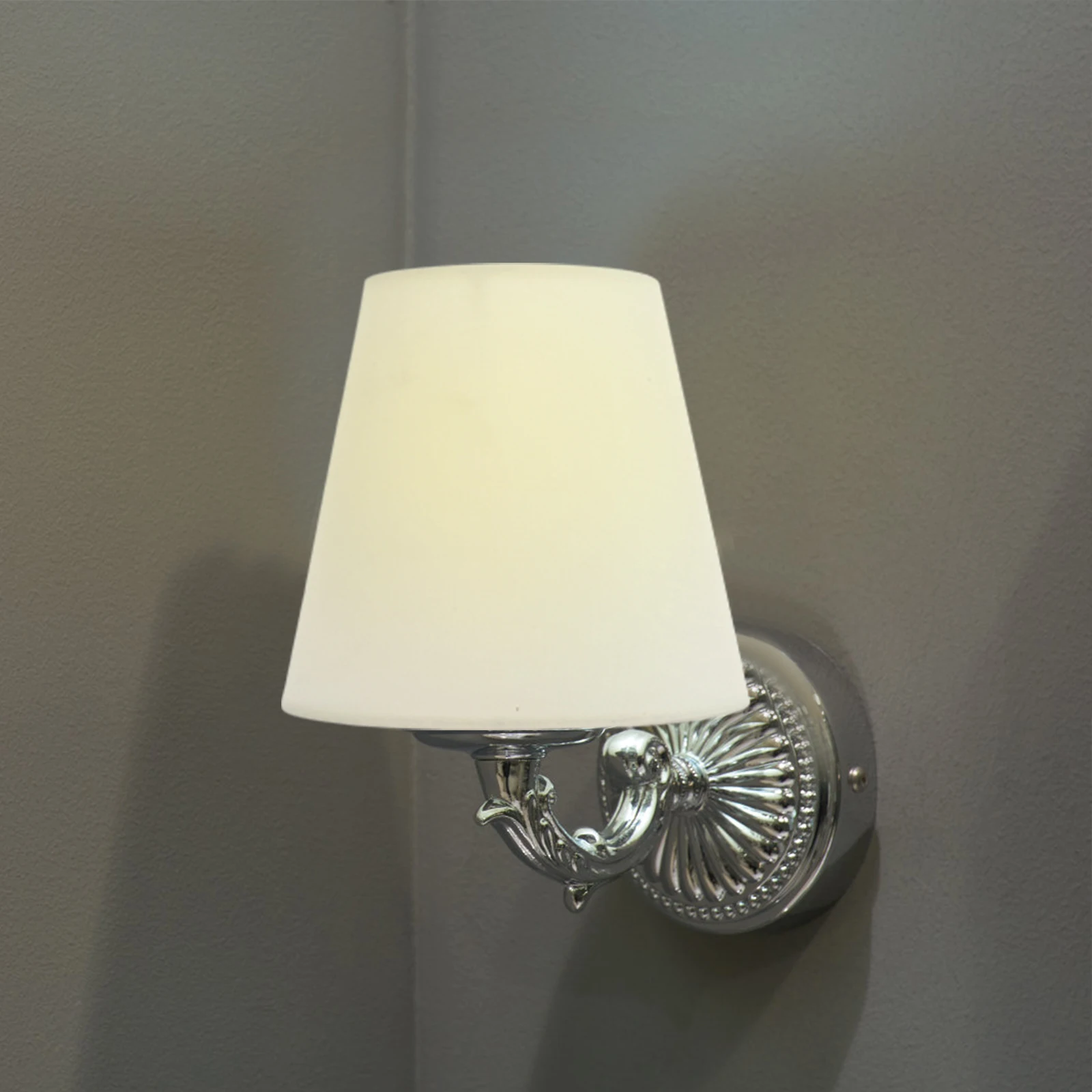 معكرون عاكس الضوء لينة البيج طبلة مستديرة النسيج الظل ل E14 قلادة الجدول الطابق مصابيح الحائط المنزل مكتب فندق ضوء داخلي #1