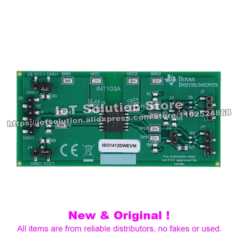 ISO1412DWEVM ISO1412DW high-performance, robust-EMC isolated full-duplex RS-485 evaluation module