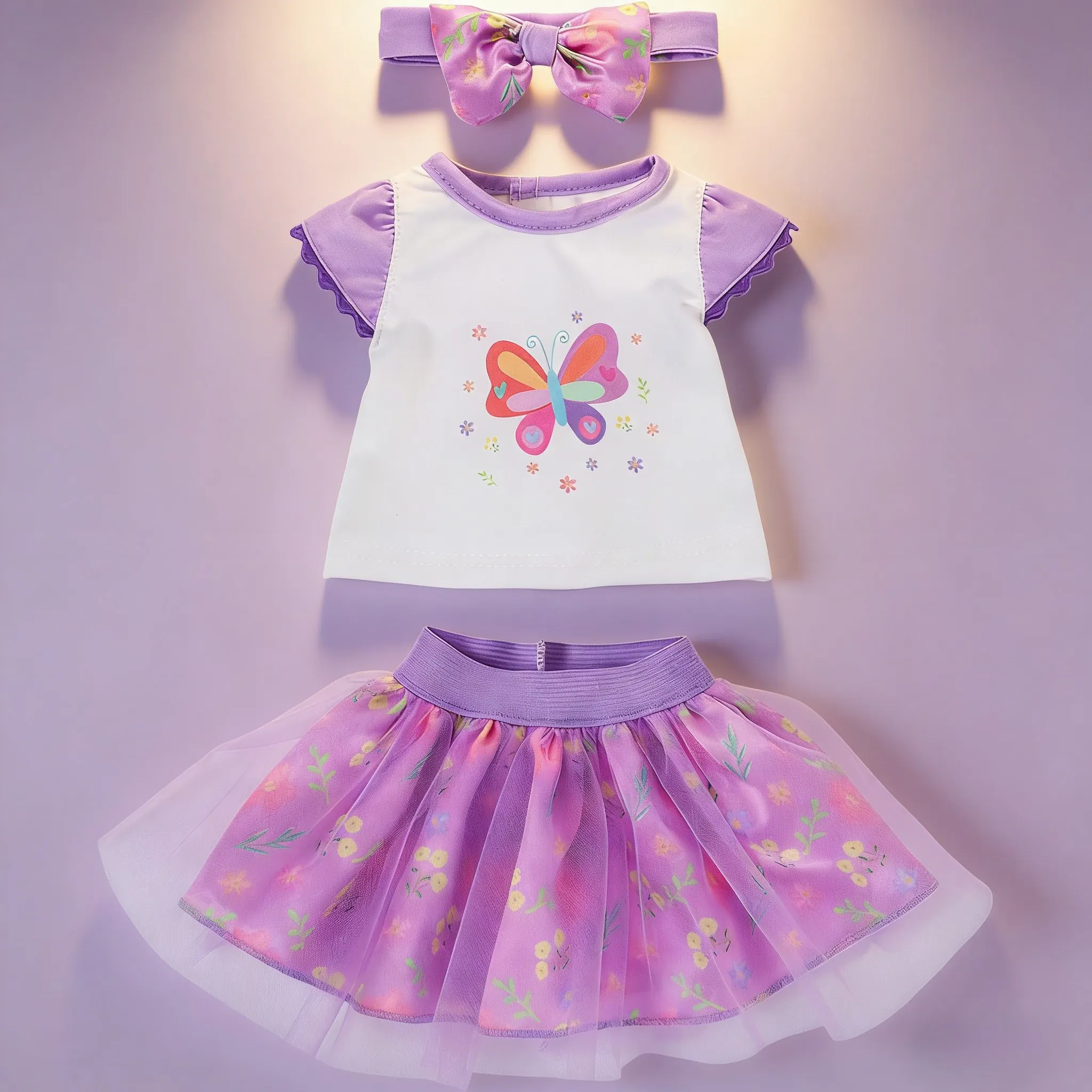 

40cm Reborn doll clothes - Colorful princess dress - 16 inches realistic baby clothes