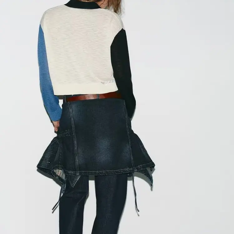 Autumn New Women's Long Sve Knitted Jaet Straight Color Blo Collar 2025 Sle Polyester Fiber Warm ort Coat for Girls