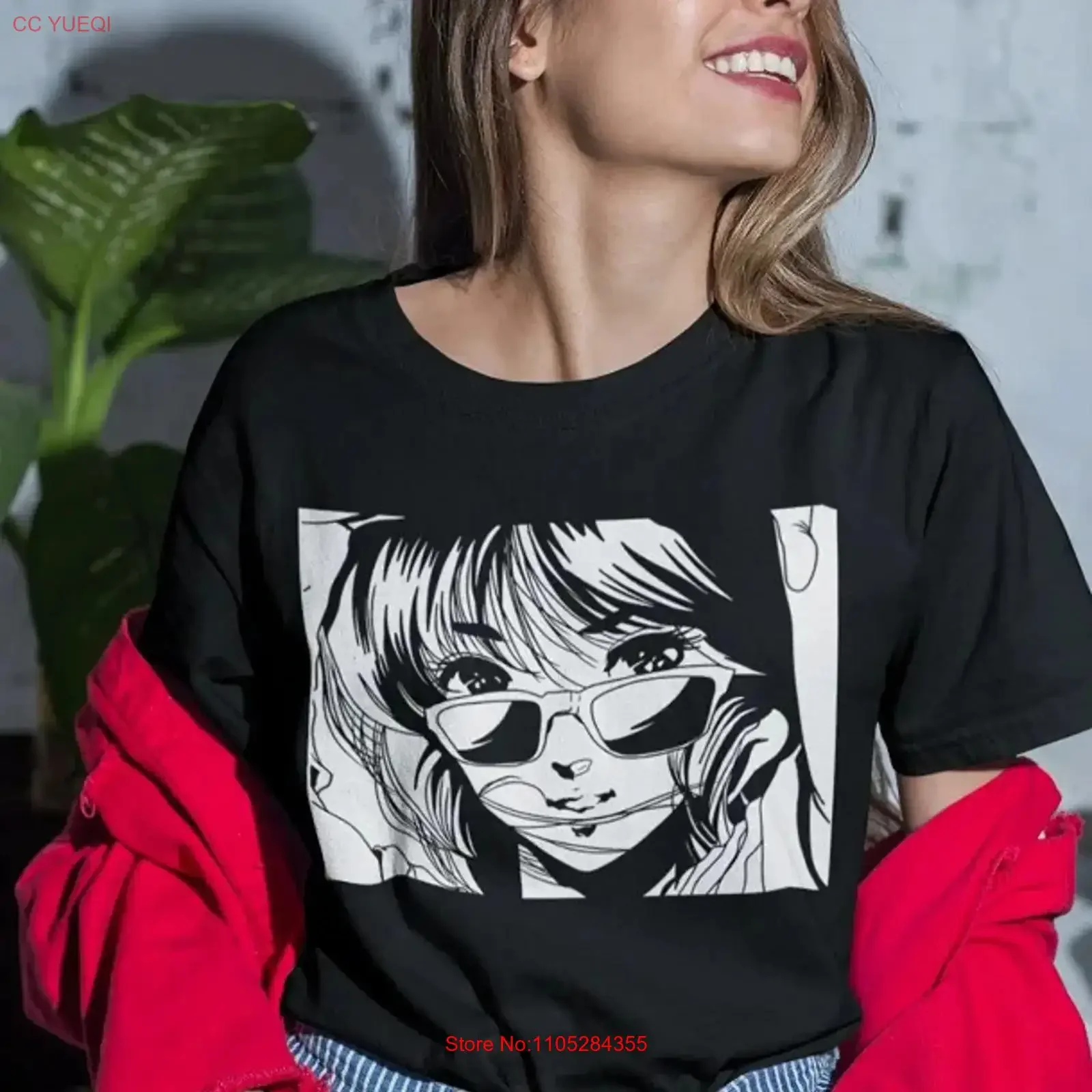 Camiseta Macross Lynn Minmay con estética retro de anime, estilo manga waifu, vintage, con gráfico lavado, ropa de diseñador, top para uso diario