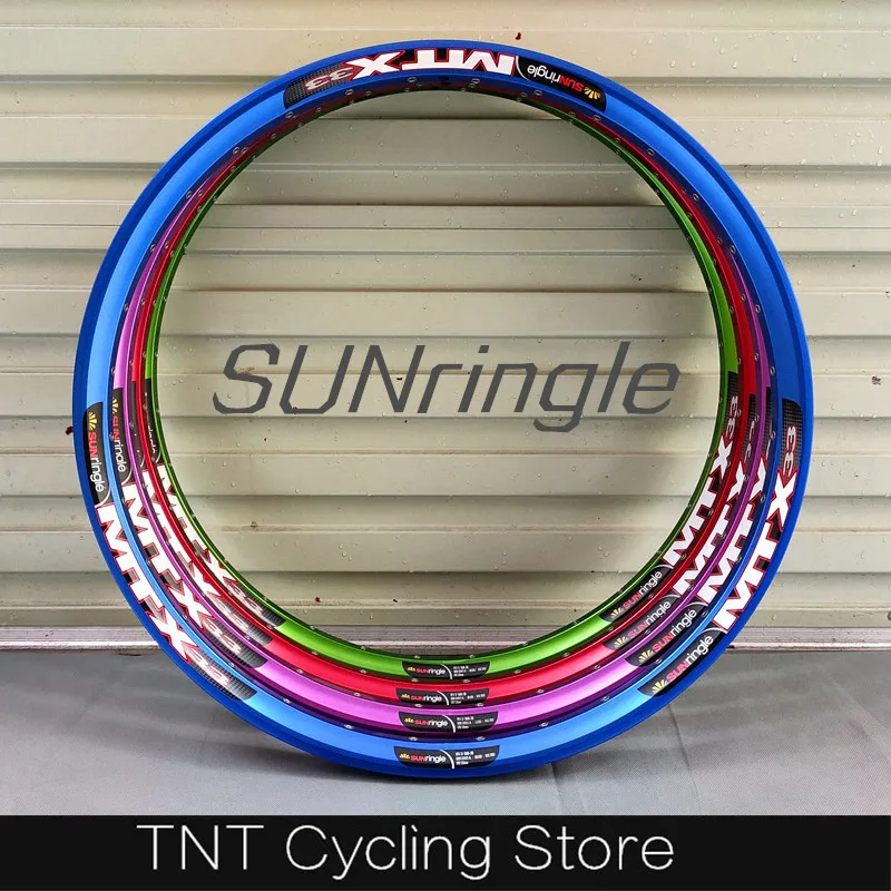 2pcs Sunringle Sun MTX33 MTB Rims 32H/36Holes 24er/26er for BMX AM
