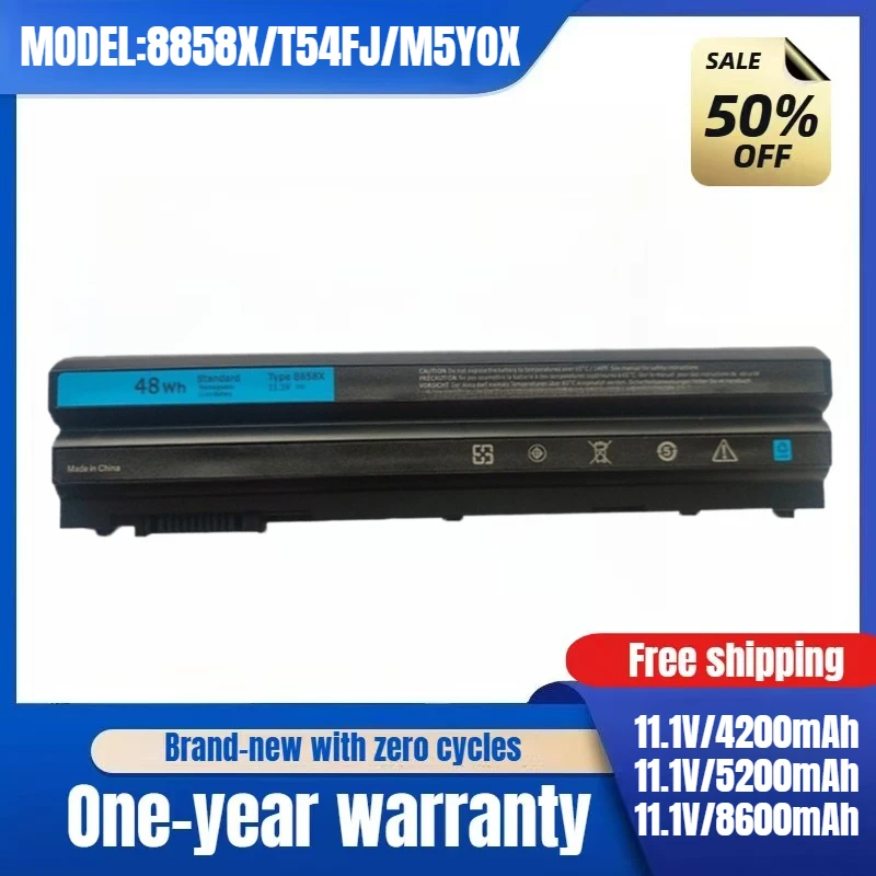 

Подходит для аккумулятора ноутбука Dell 8858X T54FJ M5Y0X E6420 E6520 E5420 E5520