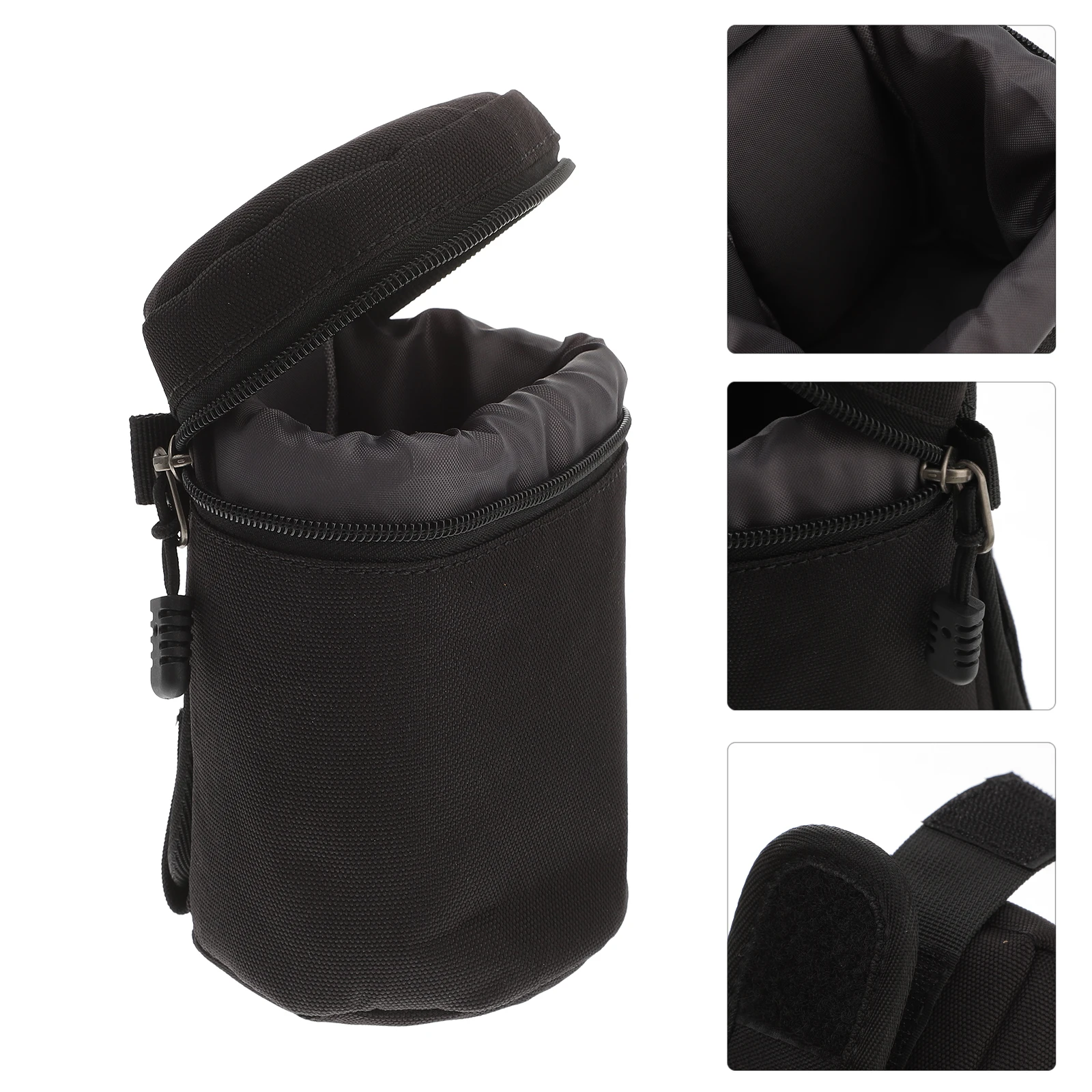 

Camera Lens Bag Pouches for Photographers Shockproof Case 210d Fiber Cloth Container Photography Cases