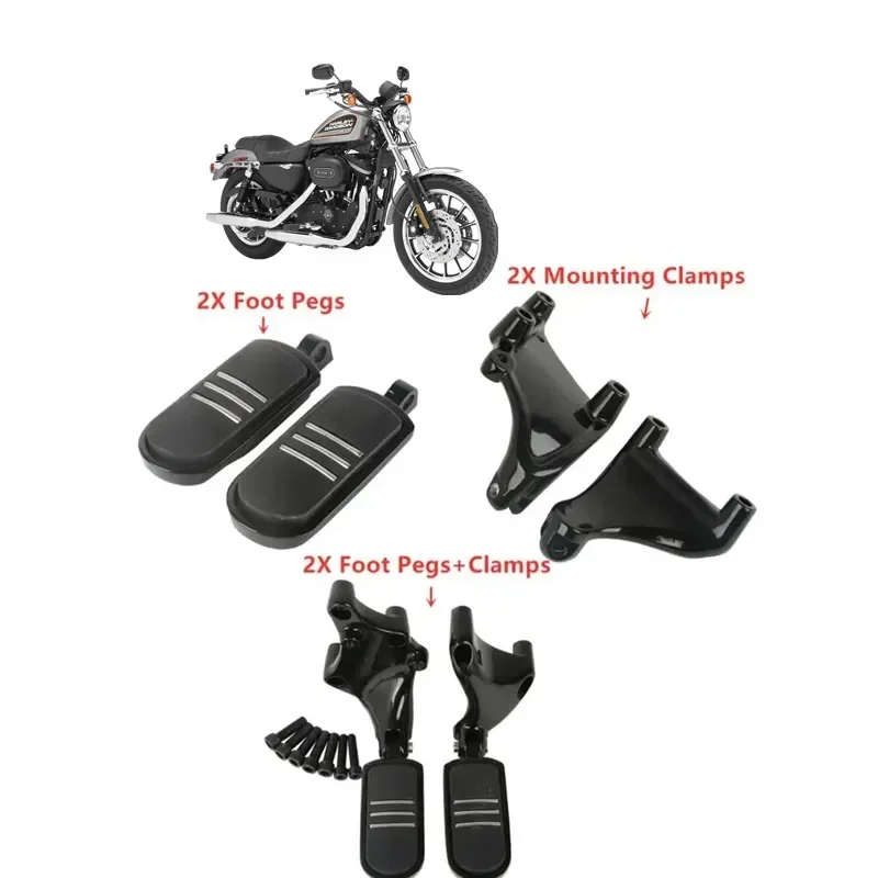 

For Harley Sportster XL 883 1200 Pegstreamliner Styled 2014-2019 2018 2017 Motorcycle Parts Foot Pegs Mount Acsessories