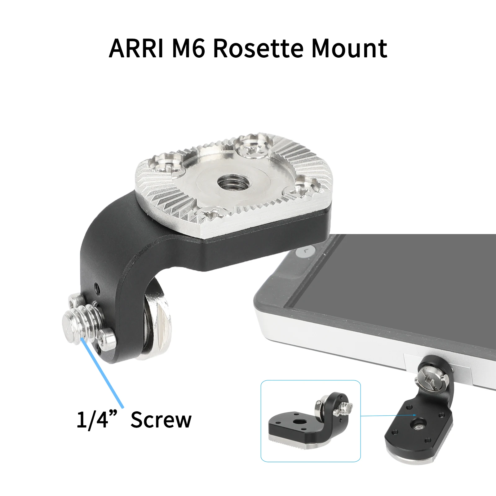 KAYULIN ARRI M6 Rosette Mount L-Shape Extension Arm with 1/4