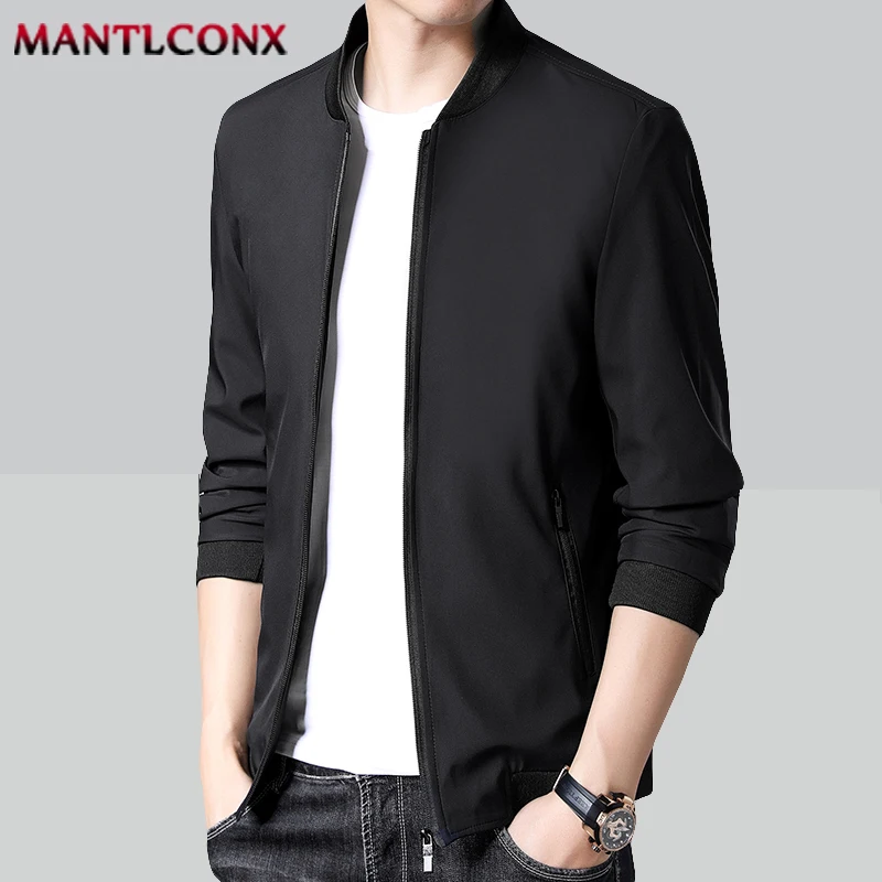 L-3XL Casual Slim Fit Zipper Baseball Coats Men Fashion Jacket Men Clothing Thin Men\'s Jacket Outerwear Spring Autumn Streetwear