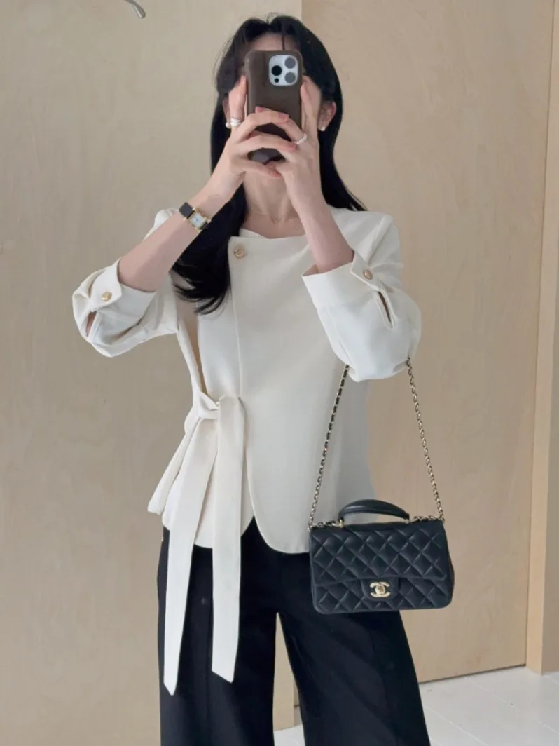 Ele Long Sve Cappotto con cintura con un bottone Autunno da donna Nuovo Sle Dimagrante Top Quali Materiale Pendolarismo Sle Pure E-commerce