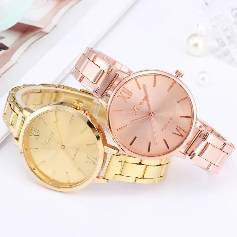 

Luxury Women Watches Elegant Ladies Stainless Steel Wrist Watches Female Clock Gift Quartz Round Wristwatches Relogio Feminino