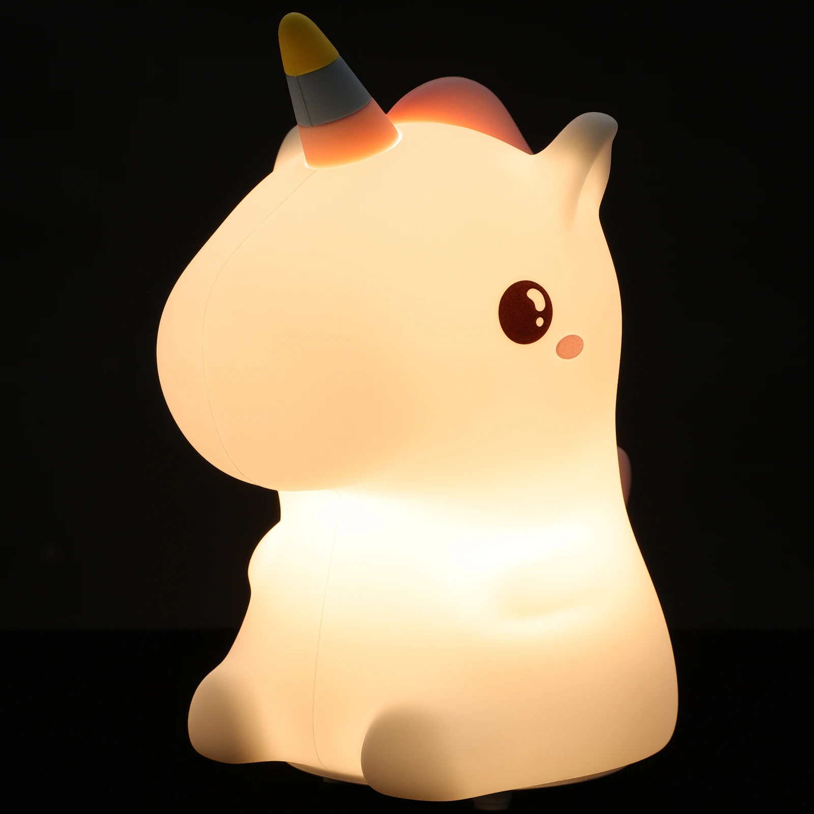 

Unicorn Patting Light Kids Night Nursery Bedroom Animal Silica Gel Lamp Changing LED Gifts Children Birthday New Year