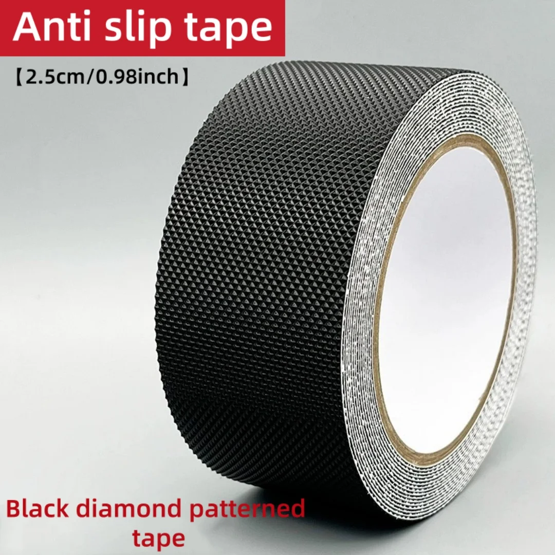 Black anti slip rubber grip strap, tool handle with textured anti slip pad, wear-resistant, suitable for indoor and outdoor use