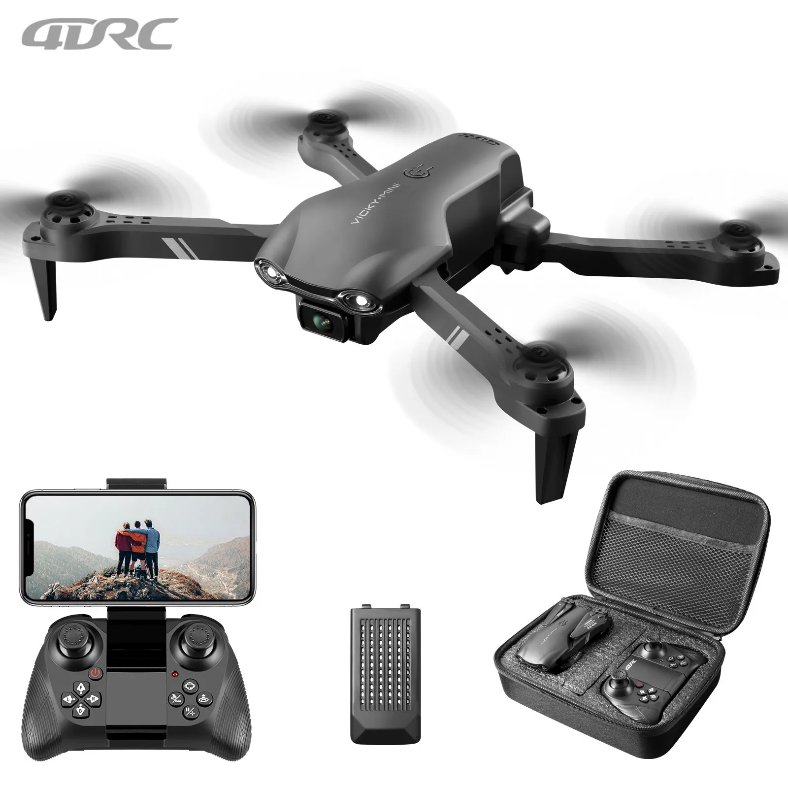 4DRC nowy Mini Dron V13 4K profesjonalny z 1080P HD podwójny aparat 2.4G WIFi FPV wysokość Dron do przechowywania składanych zdalnie sterowany