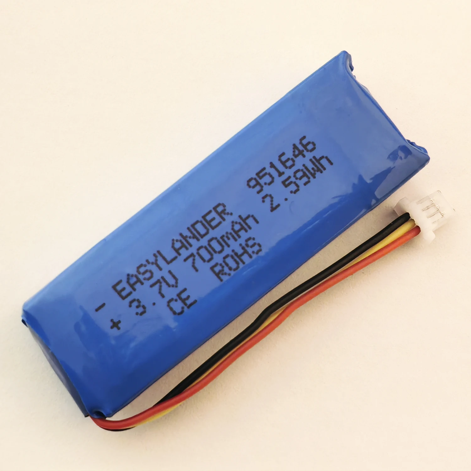 951646 3.7V 700mAh Rechargeable Li-ion Polymer Lithium Battery Lipo Batteries For SMART Helmets HJC 21B  S7A-SP132  GPS