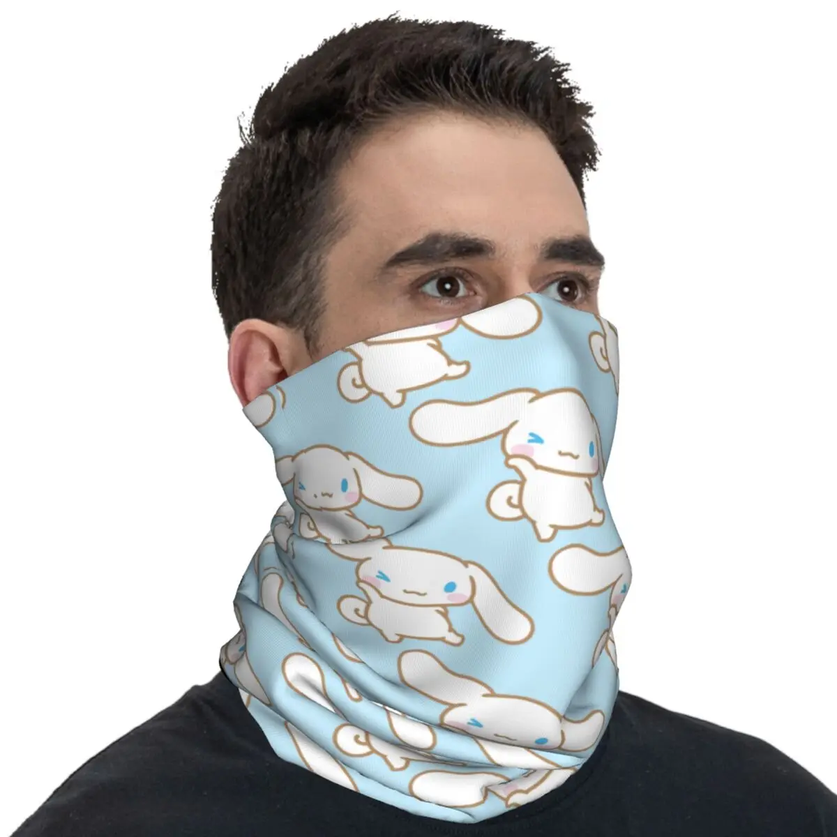 Cinnamoroll balaclava caminhadas acampamento máscaras faciais moda masculina à prova de poeira ciclismo máscara pescoço capa cachecóis