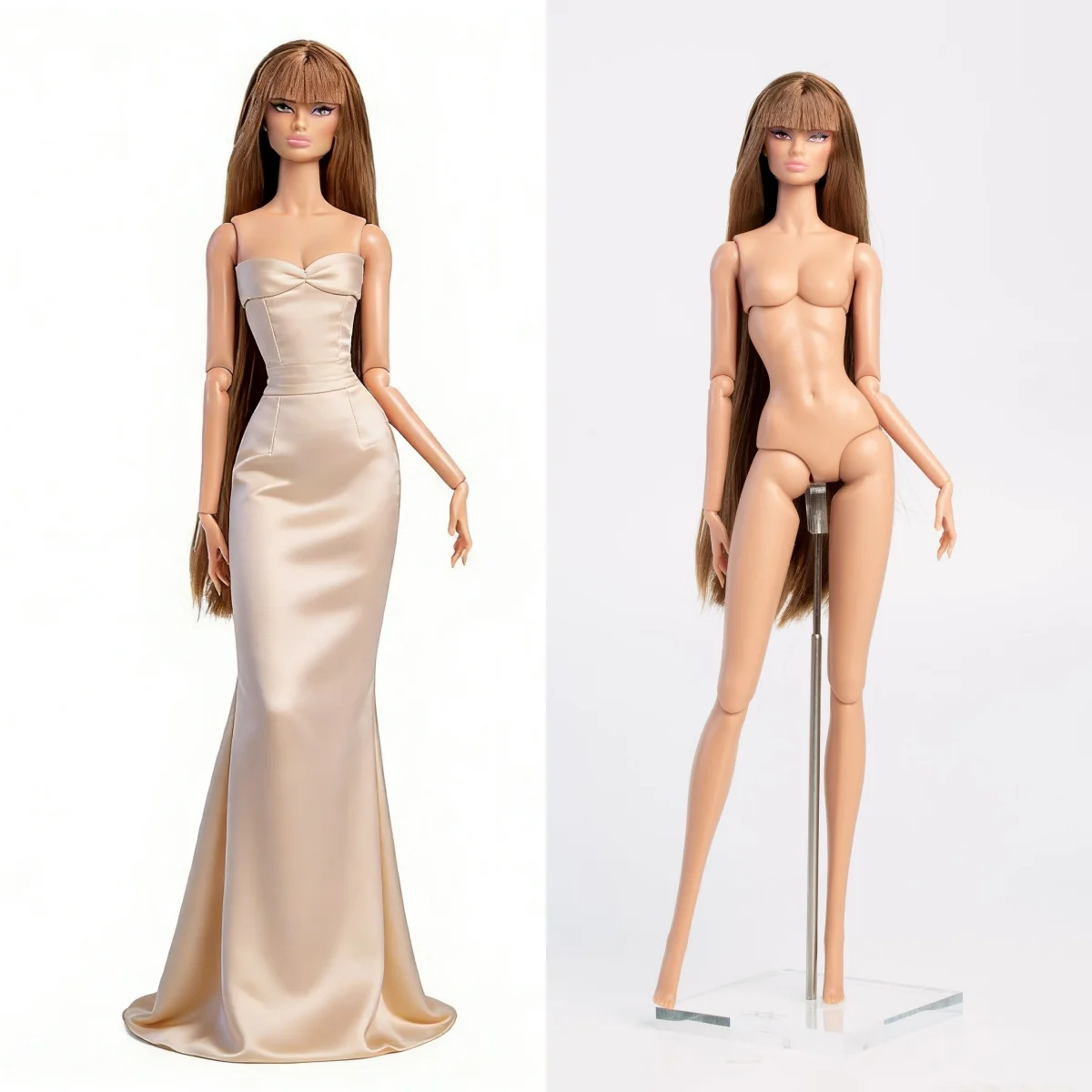 

Кукла-супермодель европейского типа 32 см, модная, с прямой челкой, японский прозрачный нюдовый макияж, кукла 1/6 с подвижными суставами, коллекция Babi, подарки