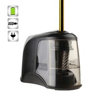 Desktop Electric Pencil Sharpener with USB Cord Auto Feed-in Clear Shaving Box for Student School Boy Girl Class Rewards