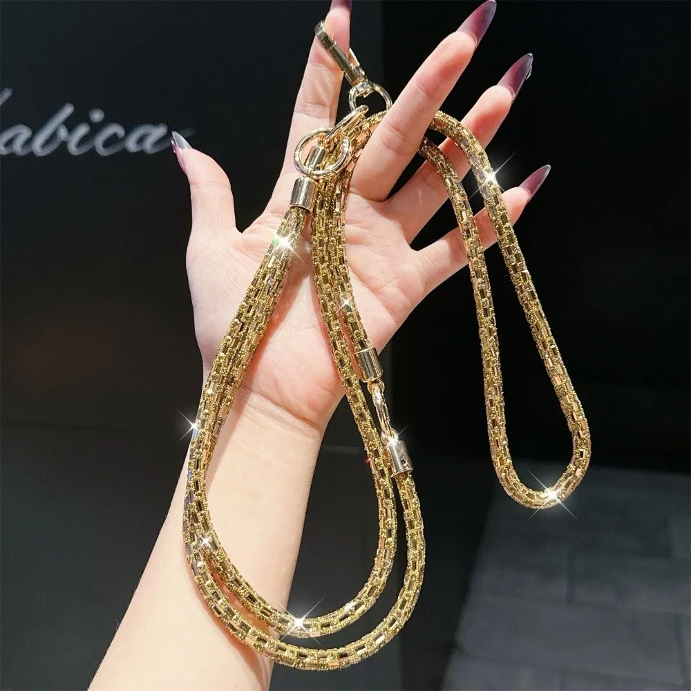 

Универсальный ремешок для мобильного телефона со стразами через плечо 3-в-1, подвесной ремешок для шнура, блестящая блестящая веревка для защиты от потери шеи