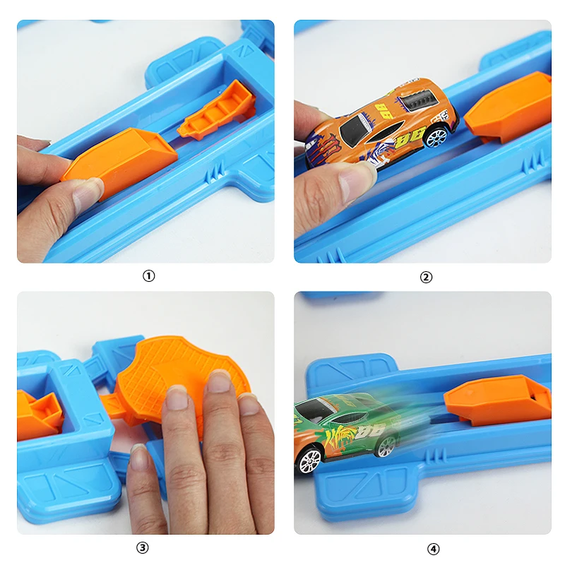 Rennstrecke Stunt Speed Doppel auto Räder Modell Spielzeug für Kinder DIY montiert Schiene Kits Jungen Mädchen Kinder Weihnachts geschenk