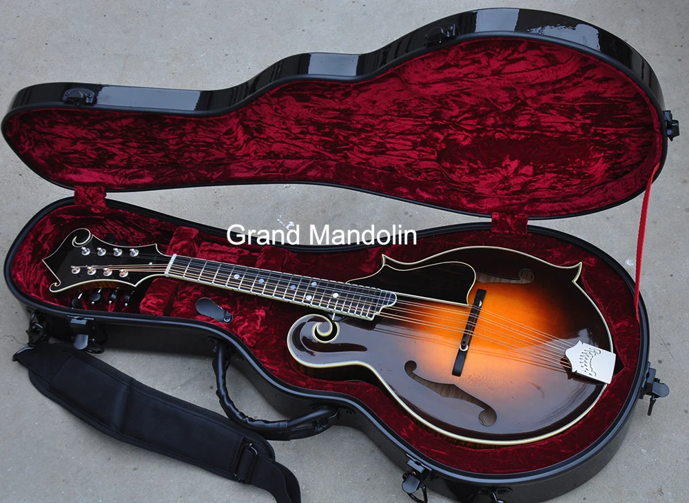 Custom Solid Spruce top F Octave Mandolin Scale length 508mm Solid Flamed Maple Back & Sides