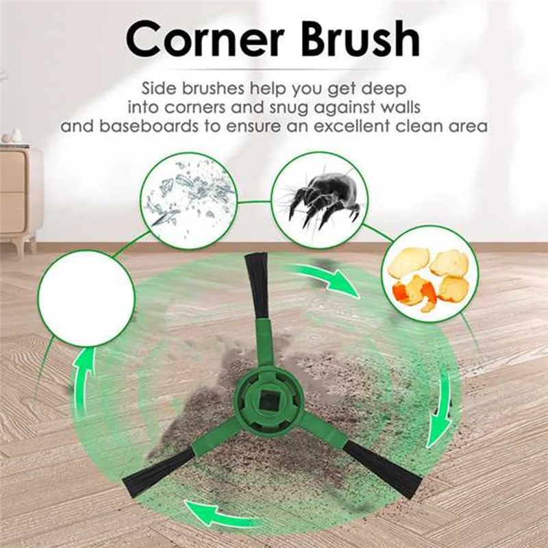 ABUS-para Irobot Roomba Essential Series Y0140 Y0110 Y0112 Kit de accesorios para Robot aspirador filtro de Cepillo Lateral principal almohadilla de fregona