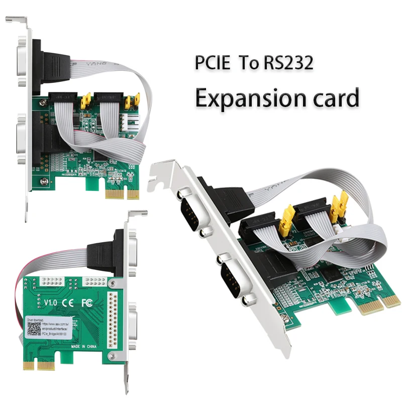 

PCIE Expansion Card PCI-E Riser Card Adapter for PC PCI express to serial port card PCI E Sata Card Controller PCI-E To RS232