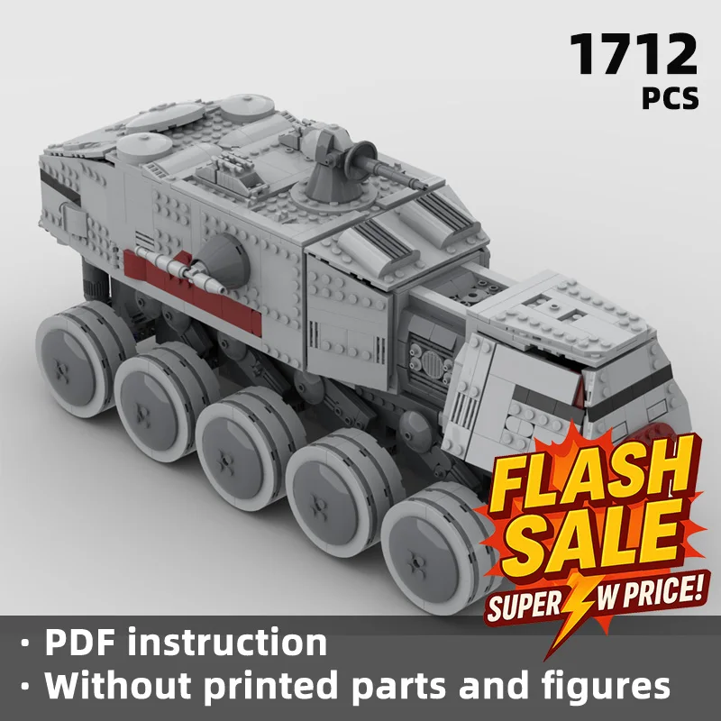 star movie Allterrain armored personnel carrier mechanical splicing structure restore industrial feel of science fiction vehicle