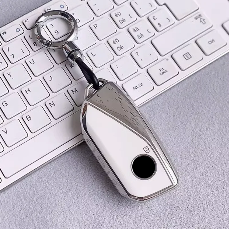 Tpu for BMW 5 Series I5 525 530li 7 735i 740Li X7 X1 U11 2023 I7 G07 LCI XM Remote Car Key Case Cover Fob Keychain Accessories