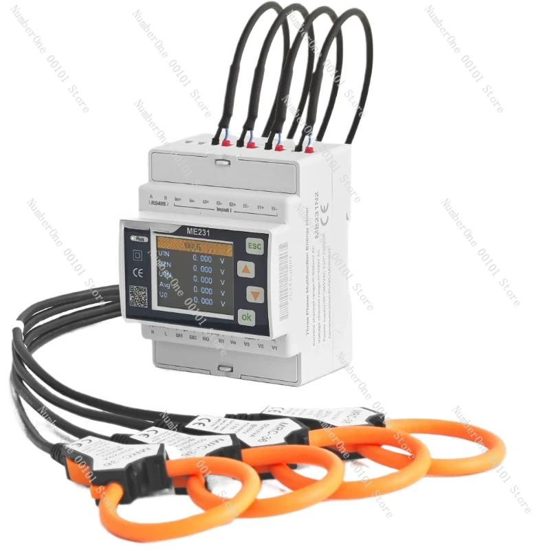 Rogowski-Spule 333 mV Split Core CTs RS485 Modbus RTU Energiezähler WIFI 4G Smart Digital Electric Energy Meter