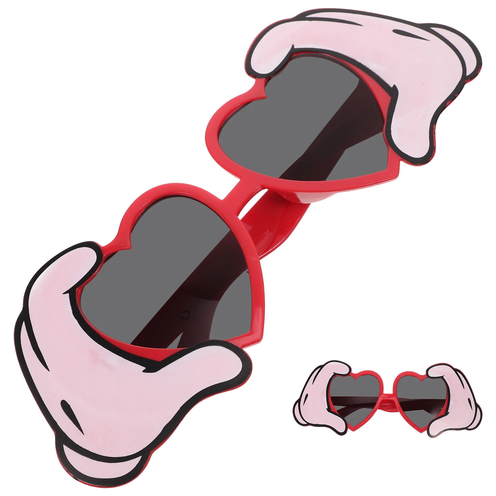 

2Pcs Party Sunglasses Fine Abs Shark Design Beach Photo Props Birthday Favors Eyewear Accessories Holiday Glasses