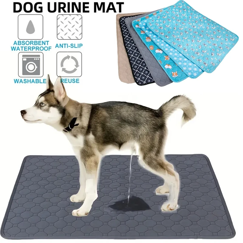 Dog Urine Pads Washable Reusable Anti Slip Pet Pee Pad Puppy Training Pad Pet Bed Urine Mat for Car Seat Cover Pet Supplies