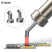 CRICKET Angle Hot Air Nozzle Compatible with Quick 861DW 2008 Heat Gun 4 5 6 8 10 12mm Direct blow assembly even Heating Repair