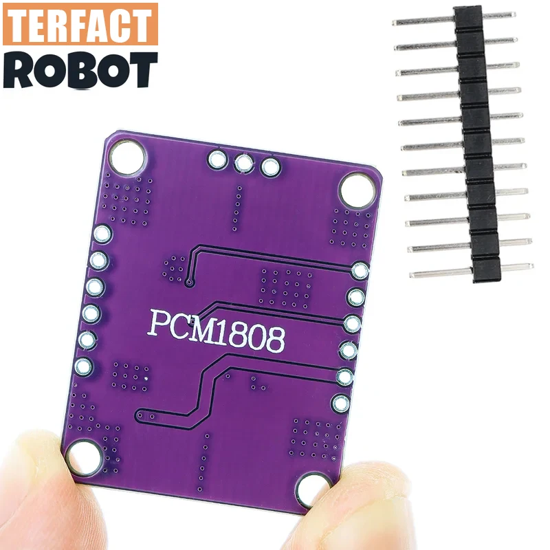 TERFACT 2 قطعة PCM1808 105dB SNR الصوت ستيريو ADC واحدة نهاية التناظرية المدخلات فك 24bit مكبر للصوت لوحة تركيبية لاعب وحدة