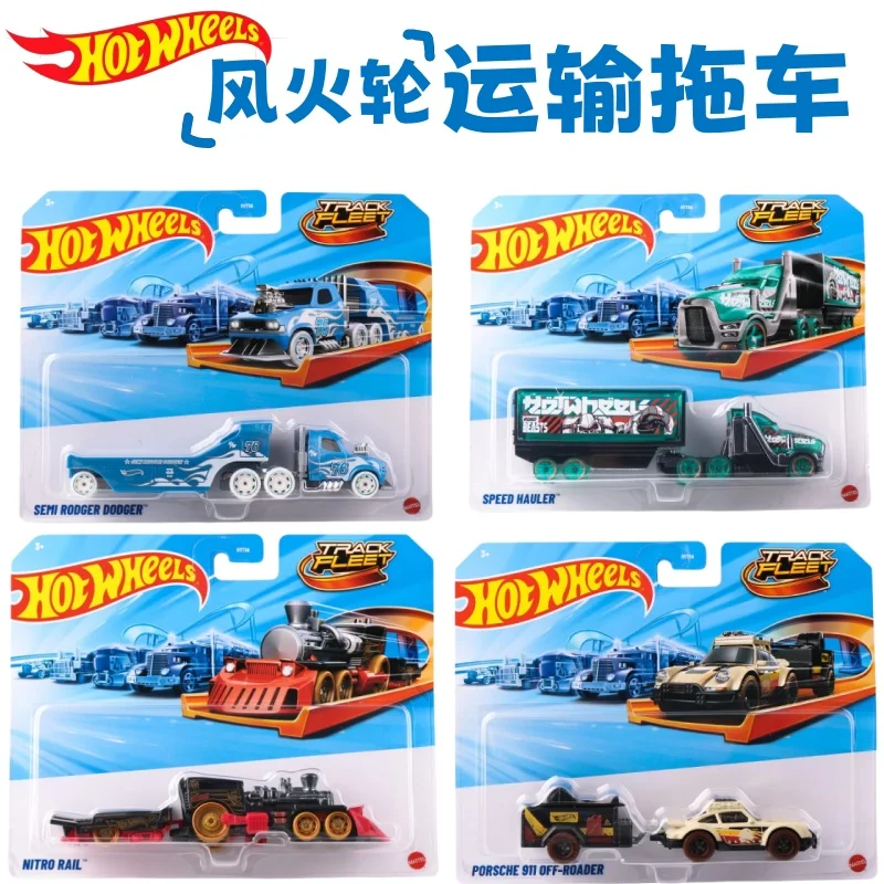 

Hot Wheels Transformers Optimus Prime Alloy Car Track Transport Trailer Toy for Boys Children's Gift Non-Radio Controlled Model