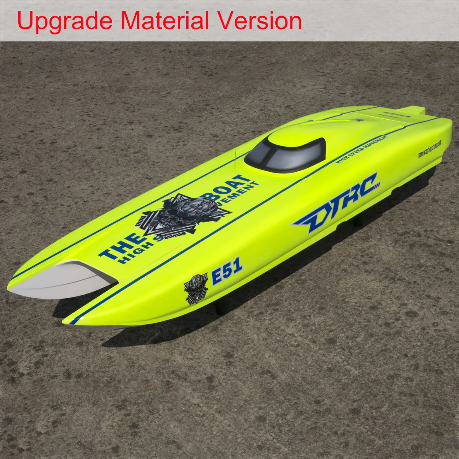 Kevlar E51 DTRC Wireless Control Boat High-speed RC Racing Boats Electric Ship Parts Toys for Boys TH23214-SMT7