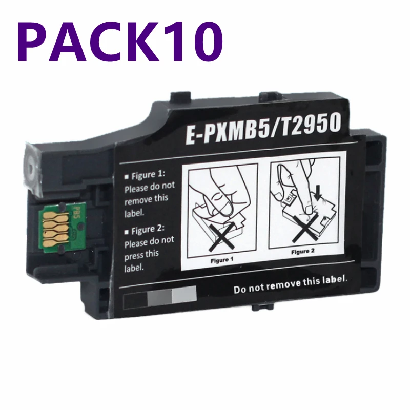 

10 шт. NON-OEM T2950 PXMB5 коробка для обслуживания для резервуара для отработанных чернил Epson WF100 WF110