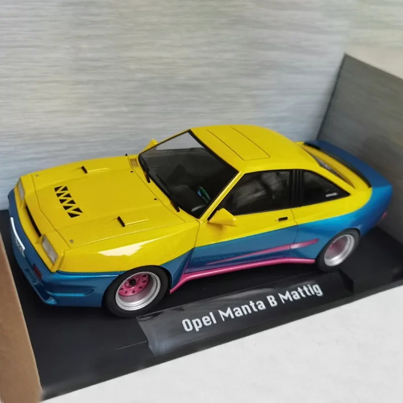 MCG 1/18 Maßstab OPEL MANTA B MATTIG Legierung Simulation Auto Modell Statische Sammlung Dekoriert Urlaub Geschenke Spielzeug Souvenir Geschenk