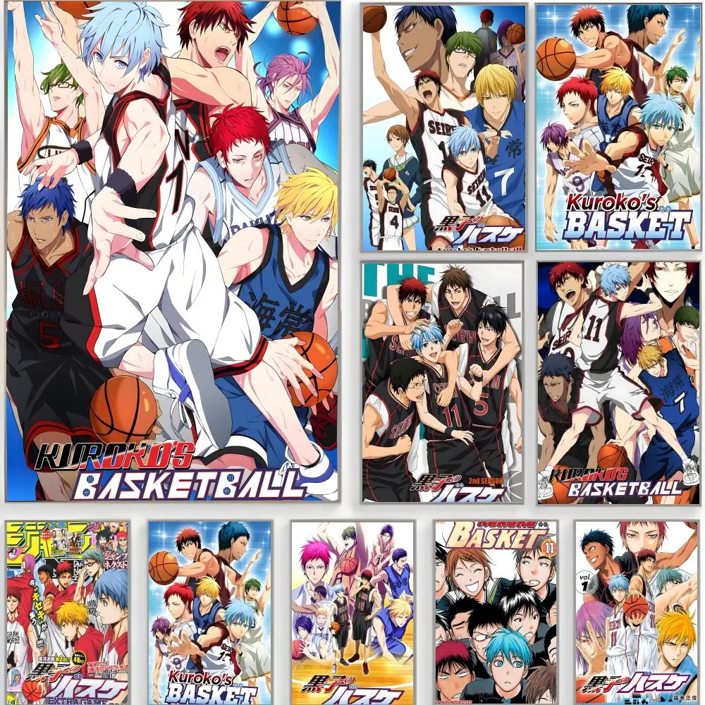 sports anime Kuroko's Basketball Poster Classic Wall Art  Home Decor  Peel and Stick Unframed