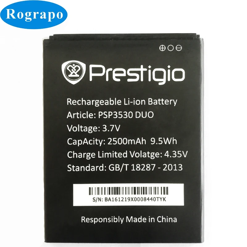 Novo 2500mah psp3532 bateria de substituição bateria batterij para prestigio muze f3 psp 3532 duo psp3532duo telefone móvel