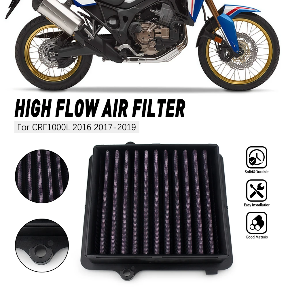 

Motorcycle Air Filter Intake Cleaner Engine Protector For Honda CRF1000L CRF1000 L CRF 1000L Africa Twin ABS DCT 2016 2017-2019