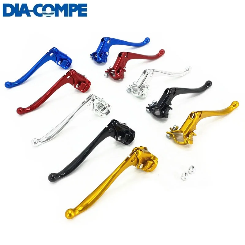 

DIA-COMPE City Bicycle Retro Bike 22.2mm Brake Lever Hinged Installation Quick Release Caliper V Brake Levers Aluminum Alloy