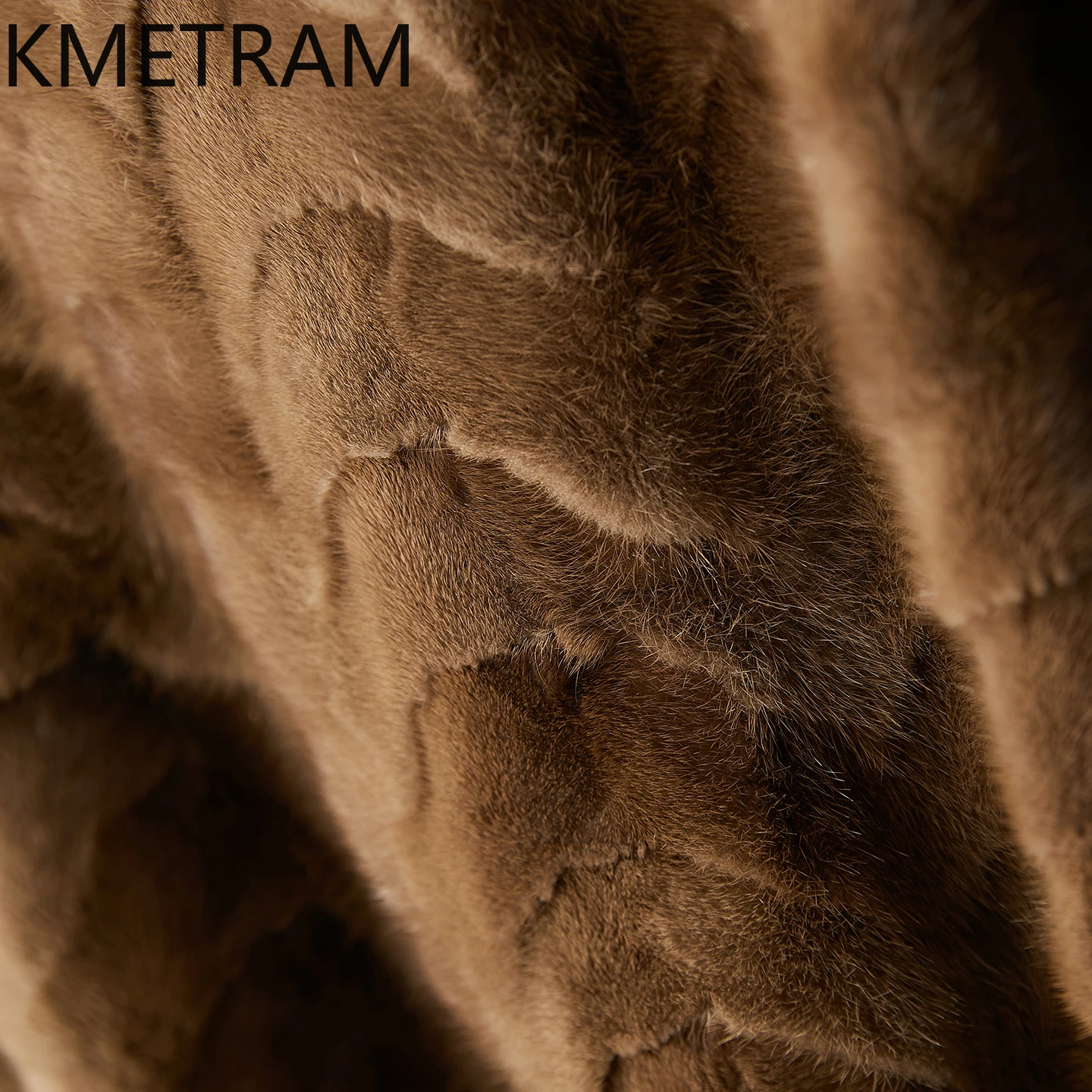 معطف فرو المنك الطبيعي من KMETRAM معطف نسائي متوسط الطول من الفرو الحقيقي لشتاء 2025 ملابس نسائية أربعة نسائية #5