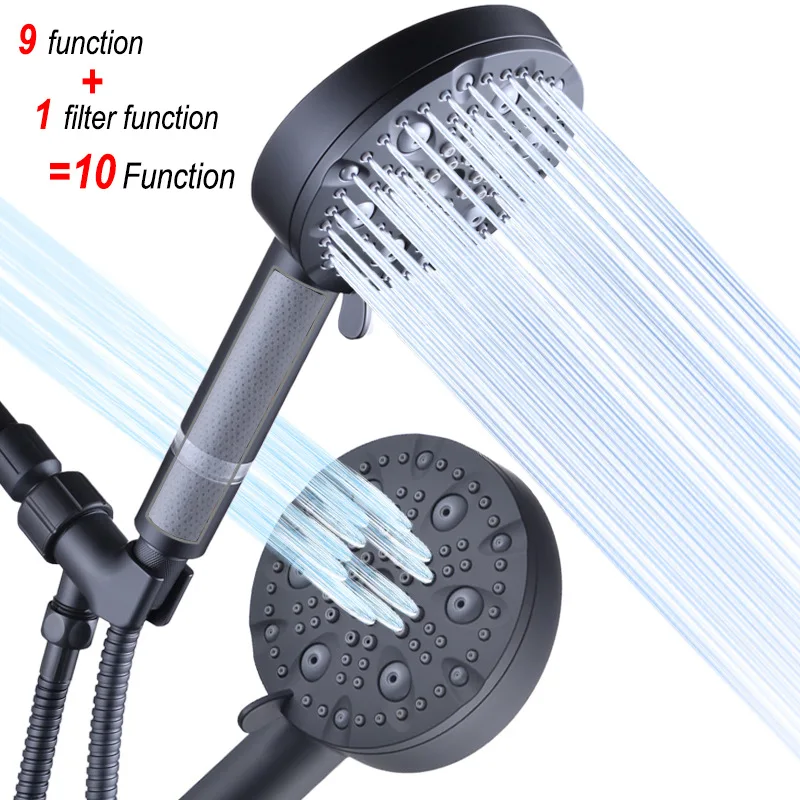

Cross-border New 10-function Head Shower, Handheld Water-saving