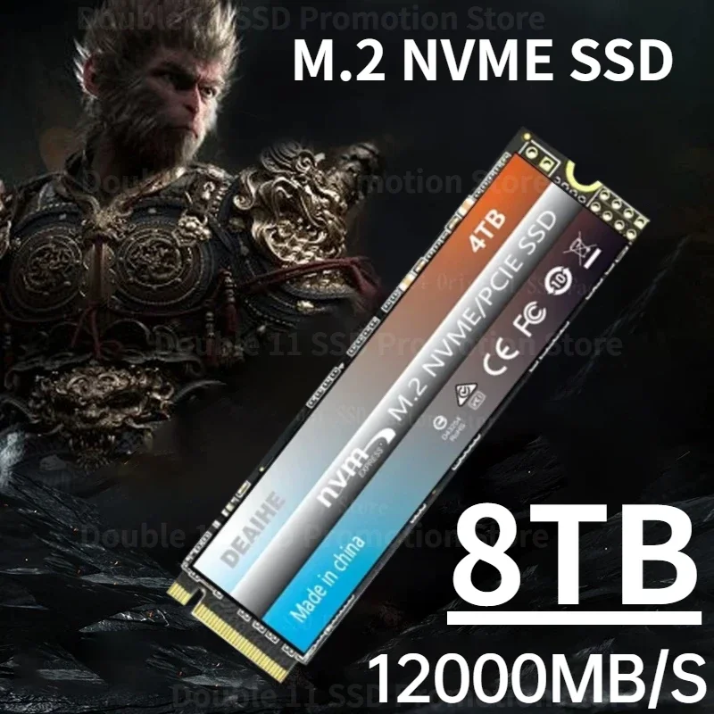 

Original Brand 990 PRO 1TB 2TB 4TB SSD M2 2280 PCIe 4.0 NVME Read 12000MB/S Solid State Hard Disk for Game Console/laptop/PC/PS5