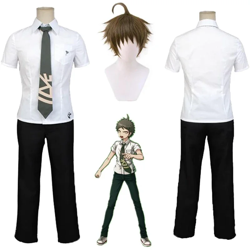 

Anime Super Danganronpa 2 Hajime Hinata Uniform Cosplay Costume Uniforms Set Wig Dangan Ronpa Hajime Hinata Halloween Outfits